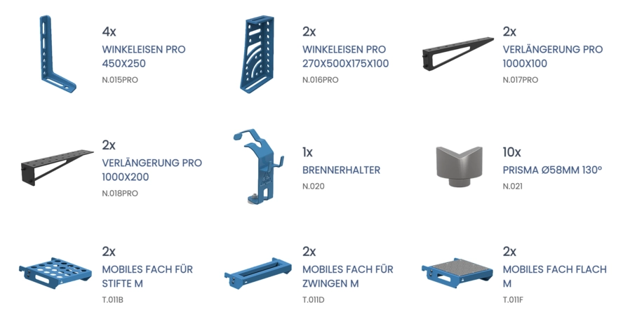 GPPH Schweisstisch Werkzeugset PRO Nr. 1